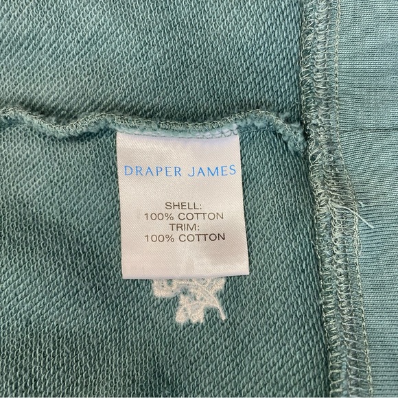 Draper James Gretchen cropped Sweatshirt in Embroidered Viola Size XL - Picture 11 of 12